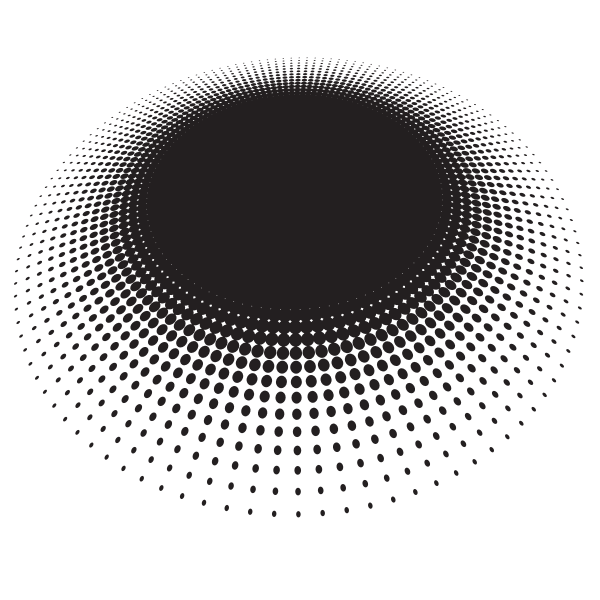 SVG Halftone graphic design element
