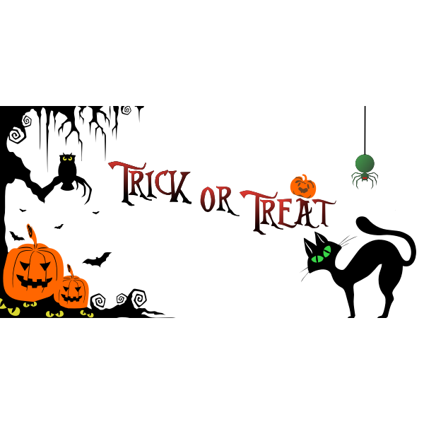 SVG Halloween banner
