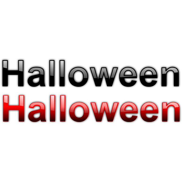SVG Halloween black and red signs vector graphics