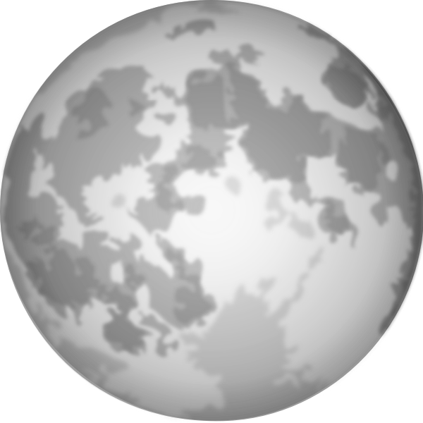 SVG Halloween bright full Moon vector image