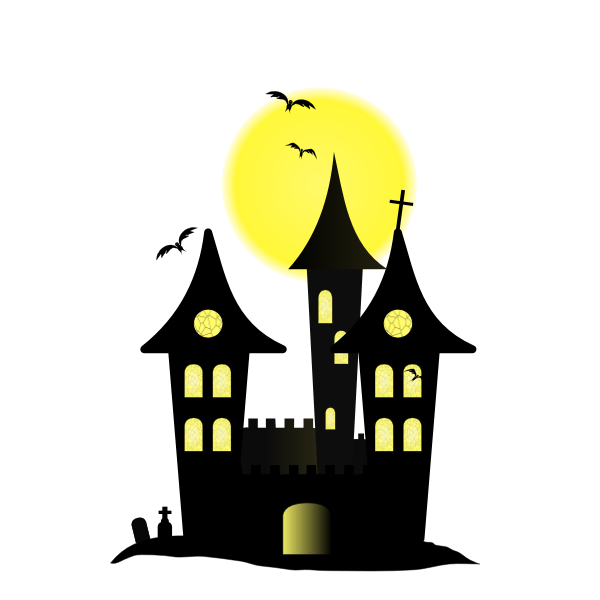 SVG Halloween castle