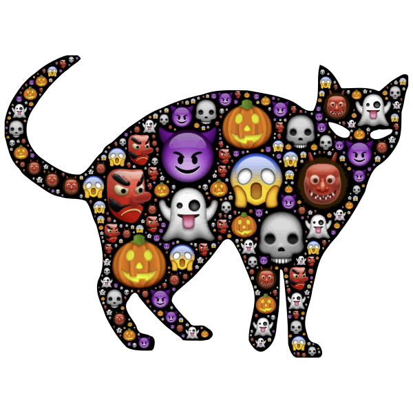 SVG Halloween cat
