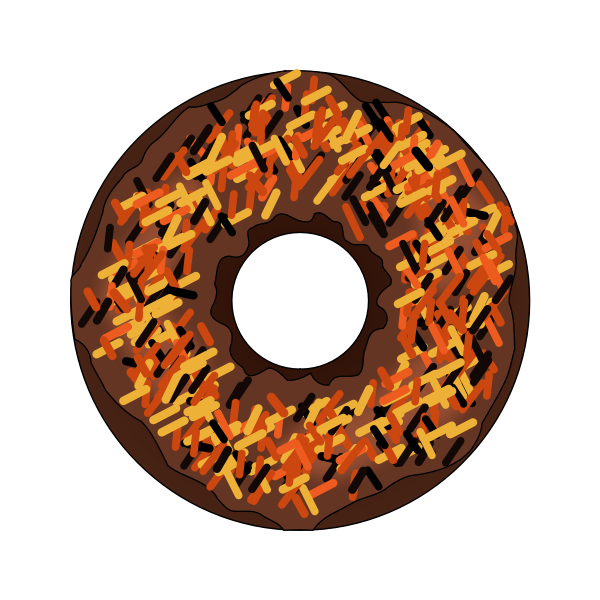SVG Halloween donut