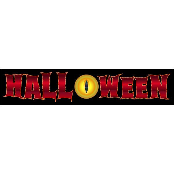 SVG Halloween eye typography