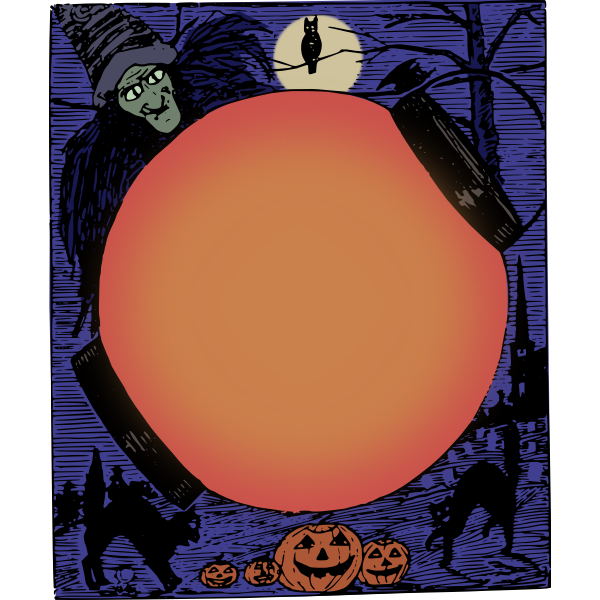 SVG Halloween frame image