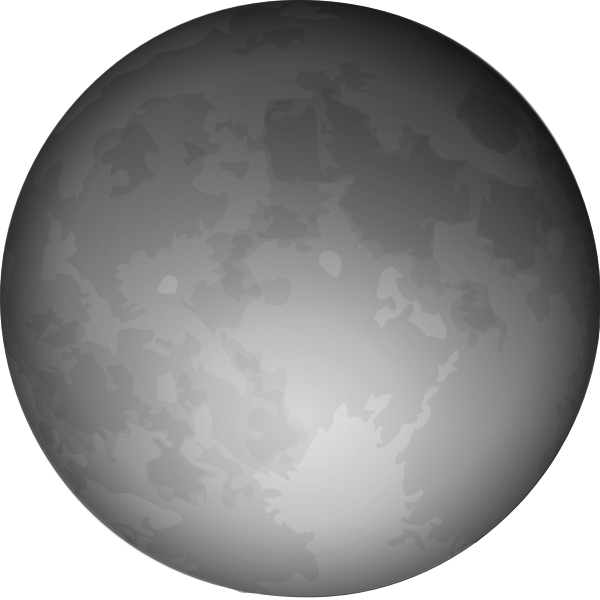SVG Halloween full Moon vector clip art