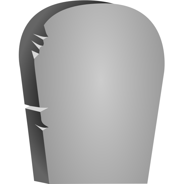 SVG Halloween headstone vector image