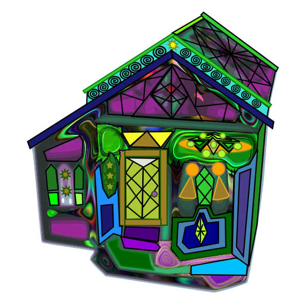 SVG Halloween house