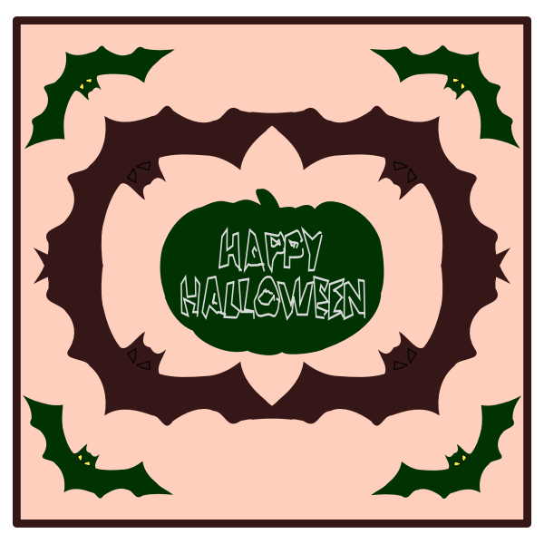 SVG Halloween poster