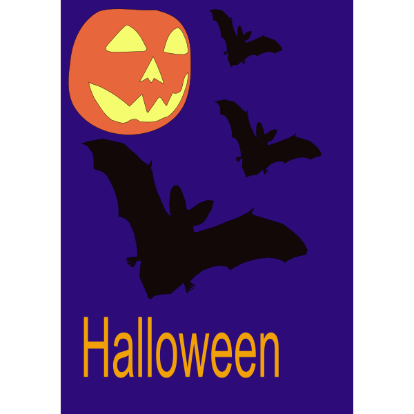 SVG Halloween poster vector image