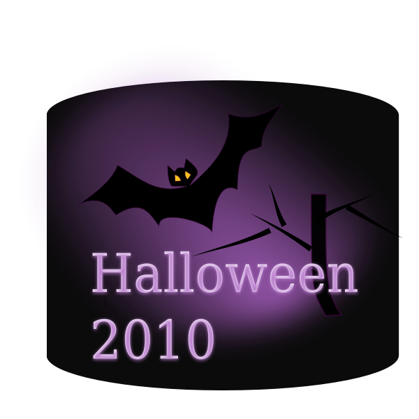 SVG Halloween promo poster vector clip art