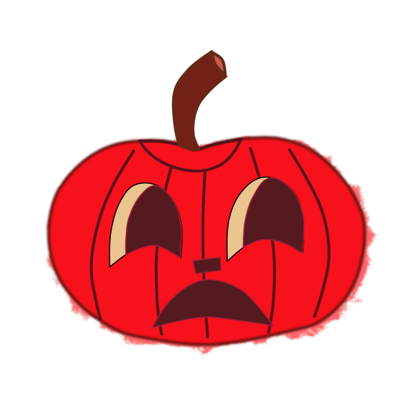 SVG Halloween pumpkin 2 vector image