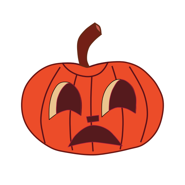 SVG Halloween pumpkin 3 vector illustration