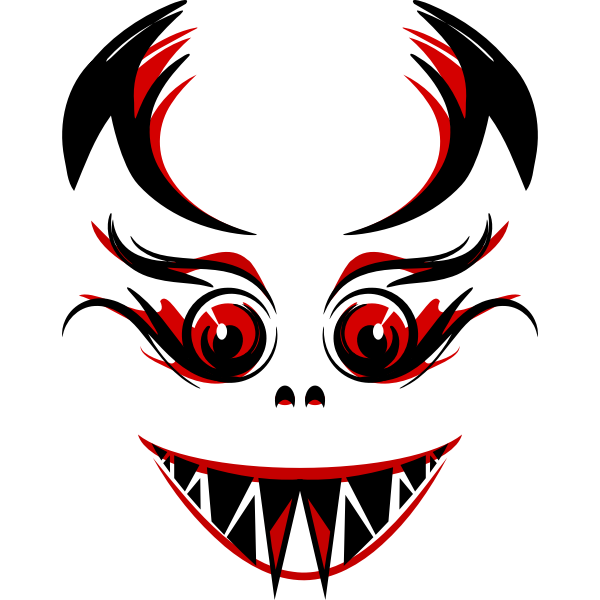 SVG Halloween vampire monster vector clip art