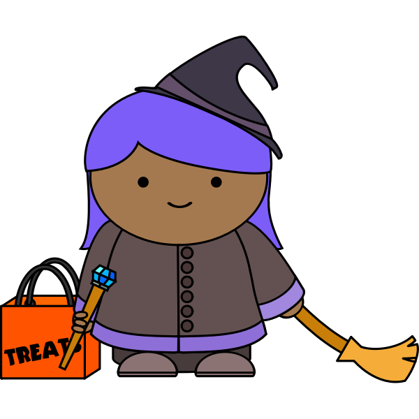 SVG Halloween witch