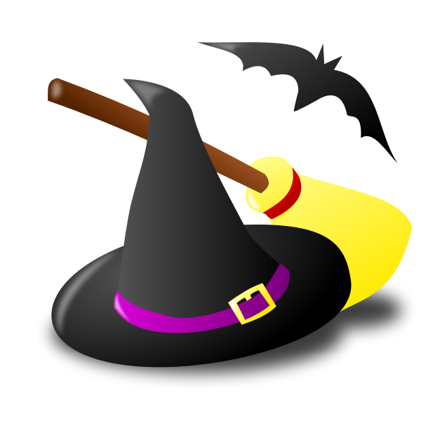 SVG Halloween witchcraft vector image