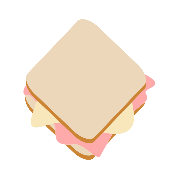 SVG Ham and cheese toast