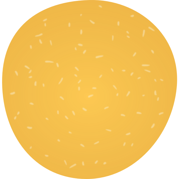 SVG Hamburger bun with sesame