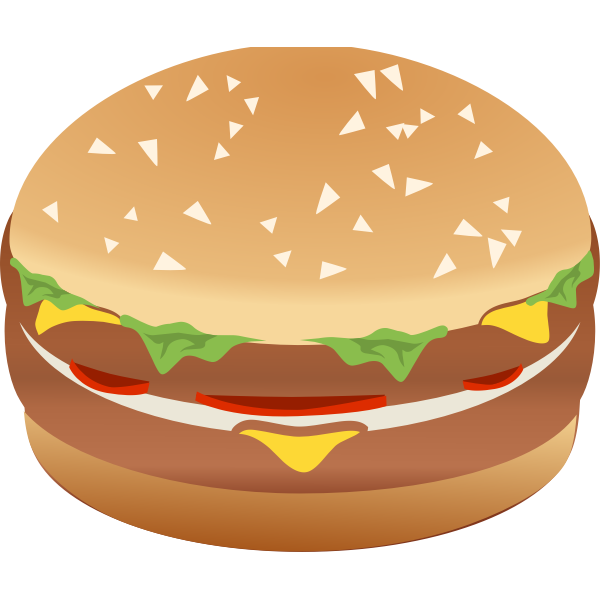 SVG Hamburger sandwich