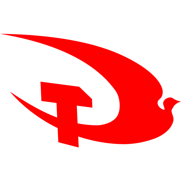 SVG Hammer and Dove communist icon vector graphics