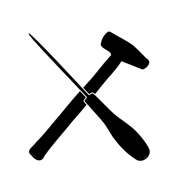 SVG Hammer and screwdriver