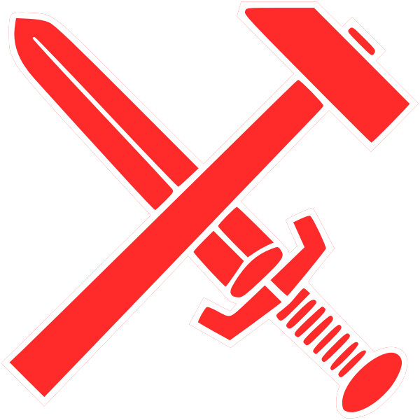 SVG Hammer and sword