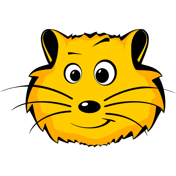 SVG Hamster comic face vector image