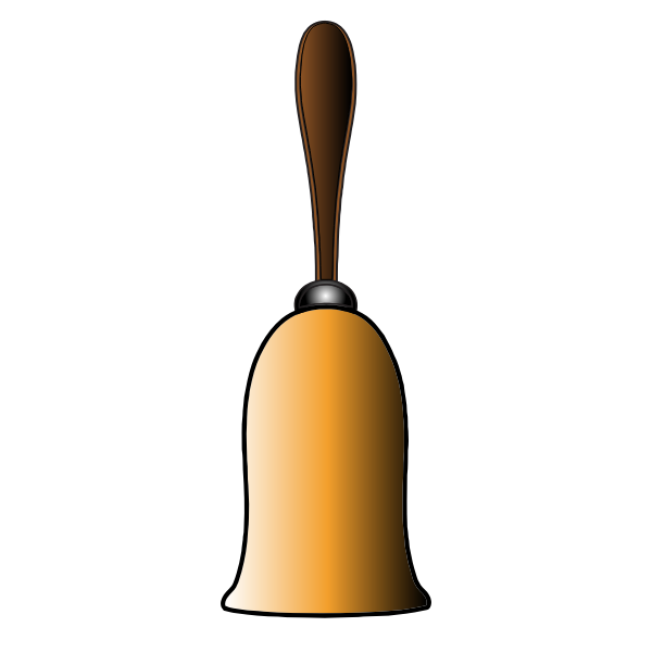 SVG Hand bell vector image