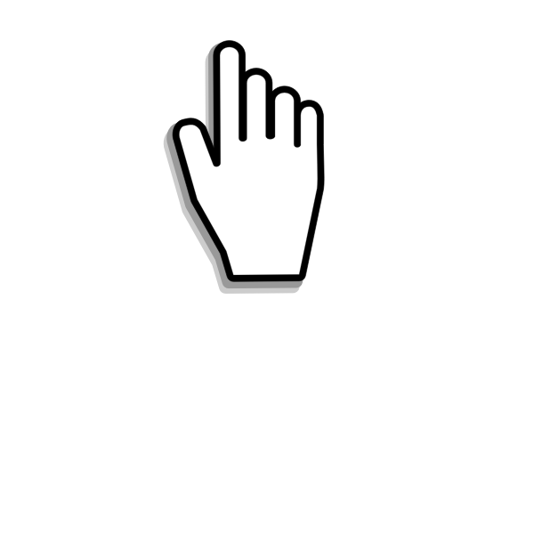 SVG Hand cursor vector illustration