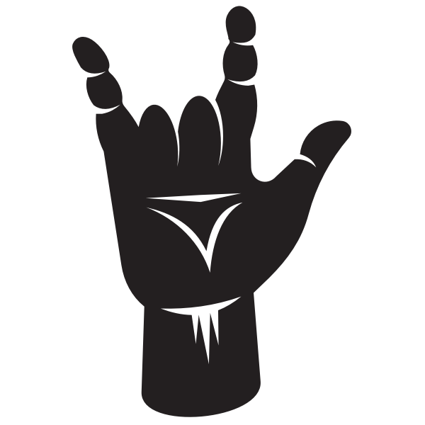 SVG Hand gesture sign silhouette