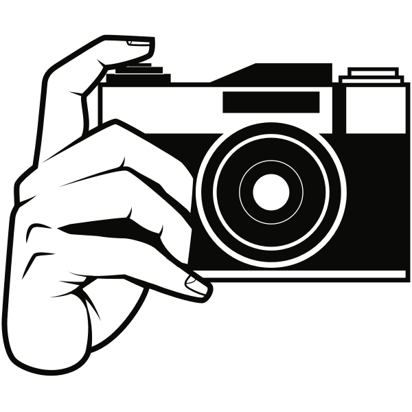 SVG Hand holding a camera