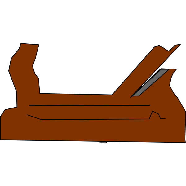 SVG Hand plane vector illustration