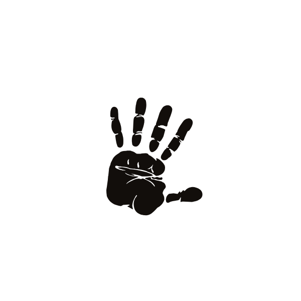 SVG Hand print