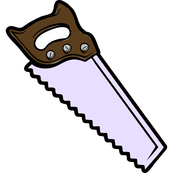 SVG Hand saw vector illustration