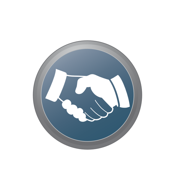 SVG Hand shake sign vector image