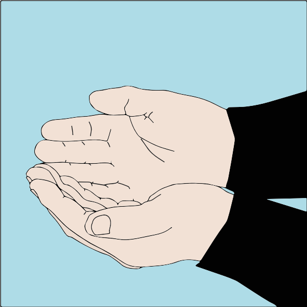 SVG Hand signal for divers