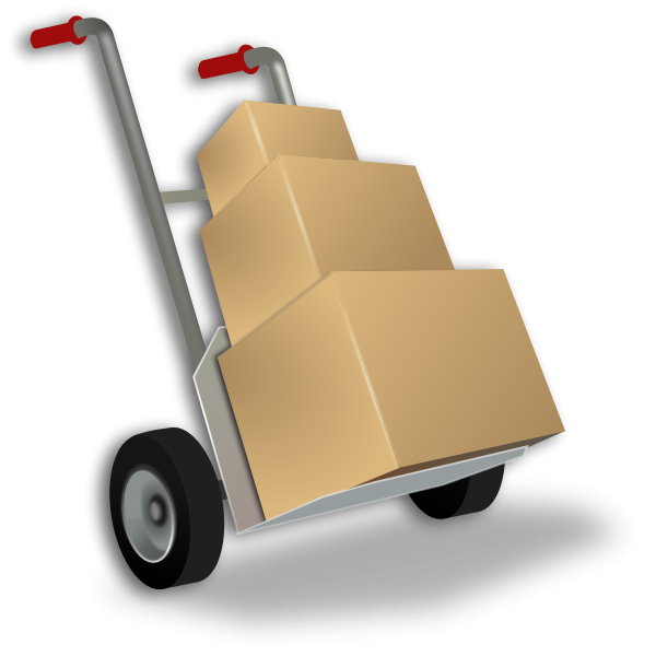 SVG Hand Truck Vector Graphics