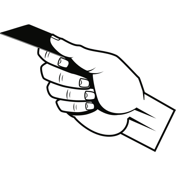 SVG Hand with card