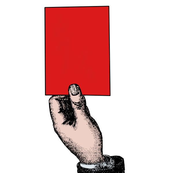 SVG Hand with sign