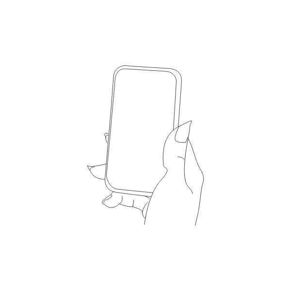 SVG Hand with smartphone vector image