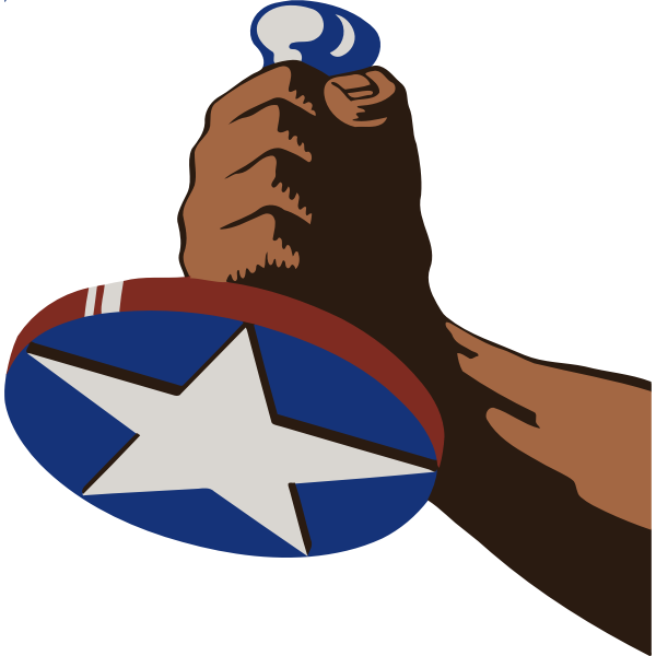 SVG Hand with stamp