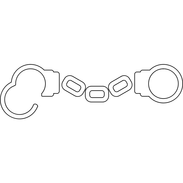 SVG Handcuffs vector illustration