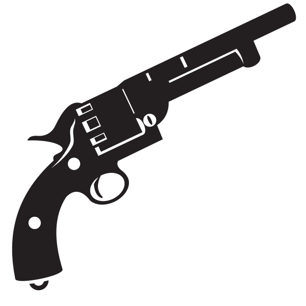 SVG Handgun revolver silhouette