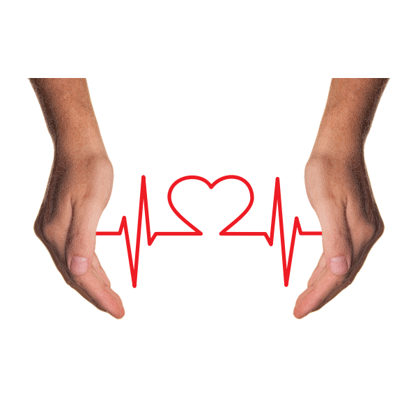 SVG Hands and heart rhytam
