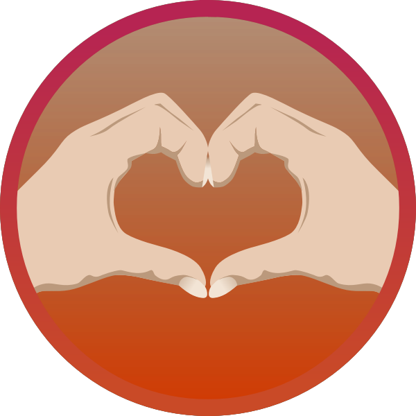 SVG Hands forming heart shape