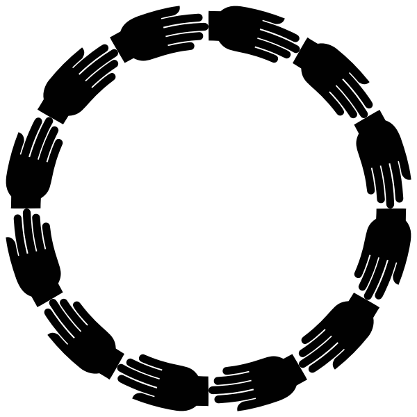 SVG Hands in a frame