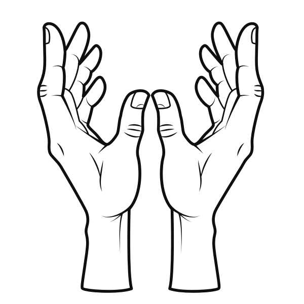 SVG Hands reach out
