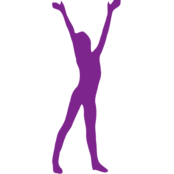 SVG Hands up silhouette