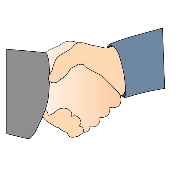 SVG Handshake Vector