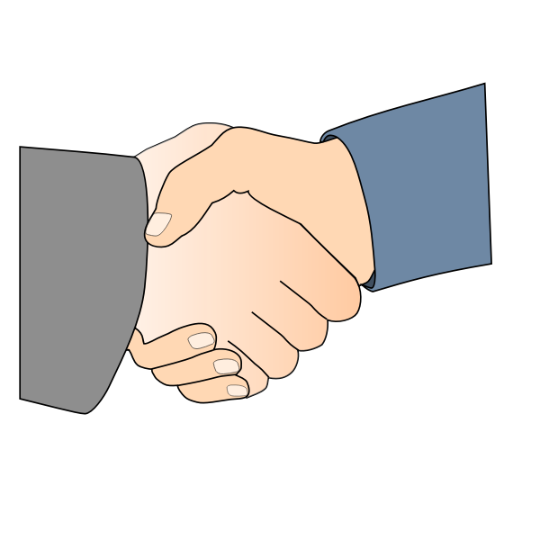 SVG Handshake vector art